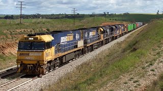 NSW Railways  Main South between Albury and Goulburn Australian Trains [upl. by Vasya911]