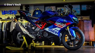 BMW G 310 RR Blue Color Telugu Walkaround Review  Cinematic [upl. by Jilleen742]