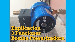 Tutorial 3 Funciones de BOMBA PRESURIZADORA [upl. by Goldfinch]