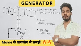 Electric Generator विद्युत जनित्र  Most Important Topic 🔥  Electricity  The Unique GS World [upl. by Yreved]