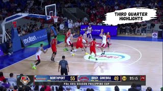 Brgy Ginebra San Miguel vs NorthPort Batang Pier  April 14 2024  Third Quarter Highlights [upl. by Tomlinson]