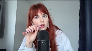 ASMR FAST AND AGGRESSIVE SPIT PAINTING MOUTH SOUNDS AND NIBBLING [upl. by Adnohsirk]