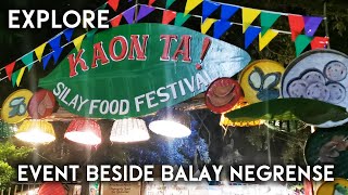 KAON TA Night Scenes at the SILAY FOOD FESTIVAL at Cinco de Noviembre St LOCAL FOOD ART amp MUSIC [upl. by Warfourd]