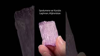 Spodumene var Kunzite Crystal Laghman Afghanistan crystals minerals [upl. by Nessy]