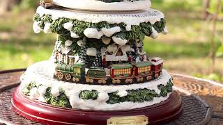 Table Top 16quot Thomas Kinkade Wonderful Express Christmas tree train [upl. by Conlon98]