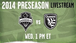 San Jose Earthquakes vs Seattle Sounders  2014 MLS Preseason [upl. by Ahtnahc541]