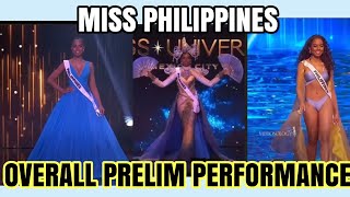 MISS UNIVERSE 2024 PHILIPPINES OVERALL PRELIMINARY PERFORMANCE [upl. by Llywellyn284]