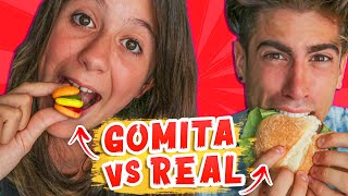 COMIDA DE GOMITA vs COMIDA REAL 🍔 🍭 CON ALEJO IGOA [upl. by Haleemaj]