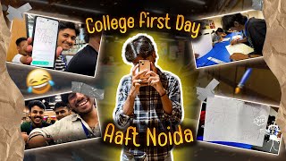 College First Day Vlog  AAFT Noida  Jatinetix [upl. by Metabel730]