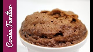 Mug cake de chocolate en el microondas recetas en un minuto Recetas de Javier Romero [upl. by Adonis]