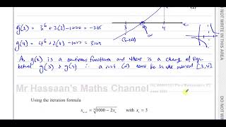 WMA1301 Edexcel IAL P3 June 2023 Q1 Numerical Methods Iteration [upl. by Erlandson]