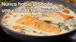 ¡Es la receta de salmon más deliciosa que he probado Comida rápida y abundante [upl. by Ikik]