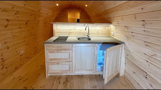 New Custom Separation Wall amp Kitchen Combo in our Camping Pods 🏕️🍽️ [upl. by Aroon563]