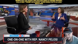 Memology 101 Nancy Pelosi Explodes At MSNBC Reporter Calls Her quotTrump Apologistquot Reaction [upl. by Nord877]