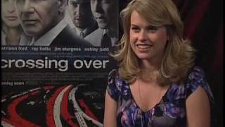 Alice Eve Crossing Over Interview 2009 [upl. by Aihtenyc802]