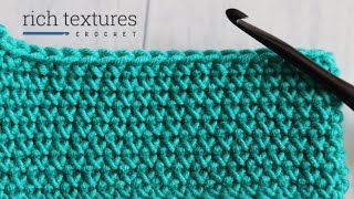 Single Crochet Cross Stitch  How to Crochet [upl. by Douty]