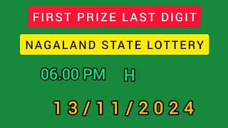 First prize last digit  Nagaland lottery sambad lottery target number today [upl. by Shipman]