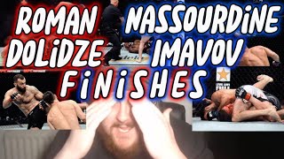 MMA GURU Reacting To Roman Dolidze AND Nassourdine Imavov FINISHES Compilation [upl. by Odell995]