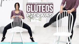 Ejercicios de glúteos y piernas con una silla  GymVirtual [upl. by Oicafinob]