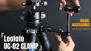 Leofoto UC02 umberlla clamp for tripod amp AM4 kit magic arm [upl. by Sices]