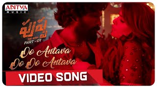 Oo AntavaOo Oo Antava Video Song  Pushpa  Allu Arjun Rashmika  DSP  Samantha  Telugu Songs [upl. by Neiviv]