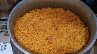 this Ghana jollof rice is so delicious [upl. by Elyrrad]