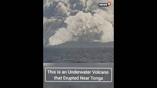 Hunga Tonga Volcano Eruption Live Caught On Camera By Ships In The Region  Shorts  CNN News18 [upl. by Nylahsoj263]