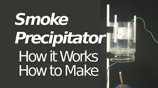 Electrostatic PrecipitatorSmoke Precipitator  How it WorksHow to Make [upl. by Kelwin87]