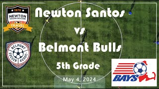 Newton Santos 1 vs Belmont Bulls 0 5424 [upl. by Nnazil]