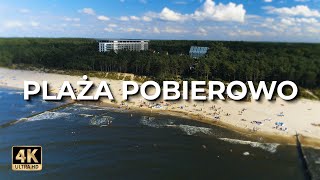 Plaża Pobierowo  Plaża w Pobierowie z drona  Lato  LECE W MIASTO™ 4k [upl. by Homerus]