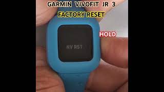 GARMIN VIVOFIT JR 3 hard reset to factory settings [upl. by Ezana614]