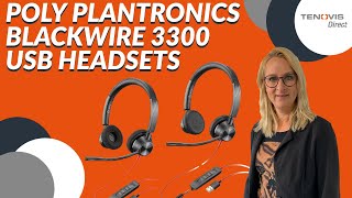 POLY PLANTRONICS BLACKWIRE 3300 Headset Review – Blackwire 3310 3315 3320 amp 3325 [upl. by Irolav687]