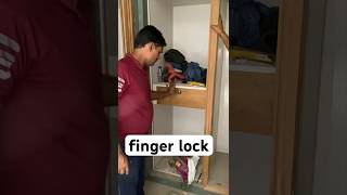 fingerprint wala drawer lock inside wardrobe system  touch lock drawer fitting [upl. by Ecerahs]