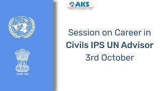 Session on Career in CivilsIPSUN Advisor3rd October [upl. by Wachter331]