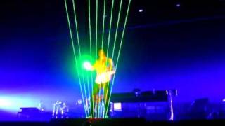 Laser Harp gets stuck has problems goes crazy Jean Michel Jarre unique footage [upl. by Alegnat]