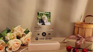 Custom Spotify Glass Music Plaque [upl. by Mccurdy229]