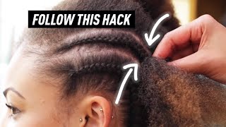 How To Cornrow Braid To Scalp FOR BEGINNERS [upl. by Nelrac]