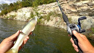 MASSIVE Swimbait gets CRUSHED by Big Fall Bass [upl. by Nyloc]