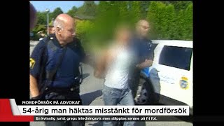 Misstänkt för advokatskjutning dömd för grova brott  Nyheterna TV4 [upl. by Eolc288]