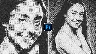 How to Create a Dotted Halftone Effect in Photoshop [upl. by Araiet]