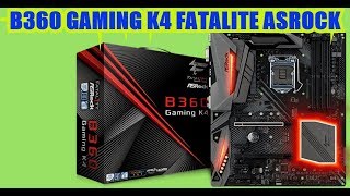 Asrock Fatality B360 Gaming K4 MOTHERBOARD 8TH GEN UNBOXING TECH LAND [upl. by Ynetsed202]