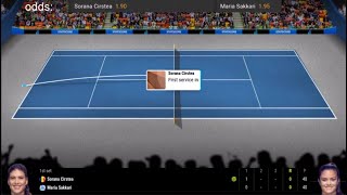 LIVE🔴 Sorana Cirstea vs Maria Sakkari  Abu Dhabi 2024  18FINALS  LIVE WITH ODDS UPDATE [upl. by Marcin768]