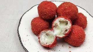 Hot Cheetos Mozzarella Cheese Balls In an Airfryer mamagician [upl. by Mylor]