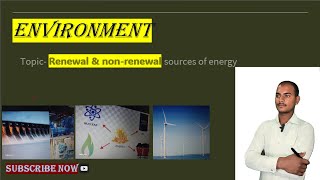 Renewal amp NonRenewal Source of Energy  EVS  EI Tutorial  Krishna Kumar [upl. by Mayda]