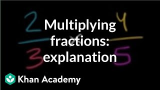 Multiplying two fractions an explanation  Fractions  PreAlgebra  Khan Academy [upl. by Clance283]