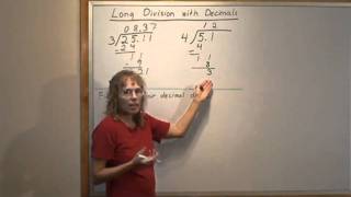 Long division with decimals [upl. by Trilbi]