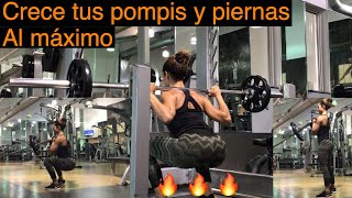 Rutina para aumentar piernas y glúteos rápido Ejercicios para aumentar pompis y piernas rapido [upl. by Annahahs]