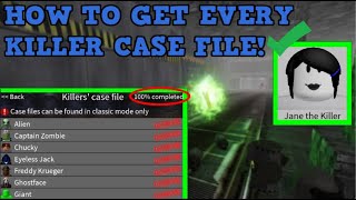 How To Get All Killer Case Files Roblox Survive And Kill The Killers In Area 51 [upl. by Kile]