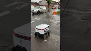 Cambridge coop delivery robots in action [upl. by Cormack]