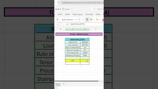 EXCEL TRICK TO CALCULATE EMI IN SECONDSexcel emi excelformula excelhacks ytshorts [upl. by Ailegnave709]